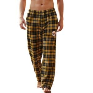 Pittsburgh Steelers Team Logo Men's Flannel Pajama Pants, Size L, New